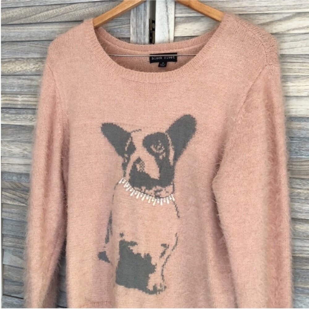 Christmas Holiday Winter French bulldog Sweater - Picture 4 of 8